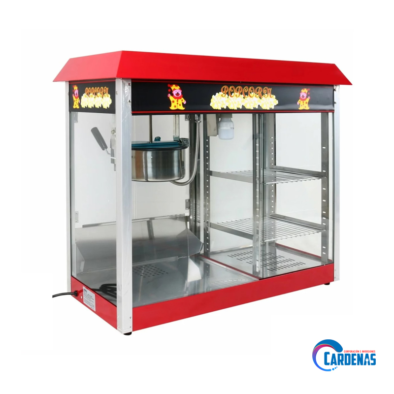 MÁQUINA DE POP CORN CON EXHIBIDOR DAKOTA MOD: DK-08TA