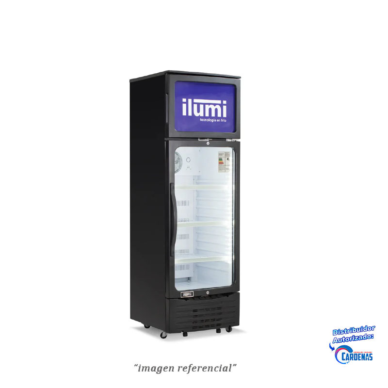 VISICOOLER CON CONGELADOR DE 370 LTS ILUMI MOD BC-3700F