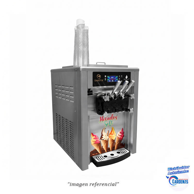 MÁQUINA DE HELADOS SOFT DE MESA DAKOTA MOD DK-230M