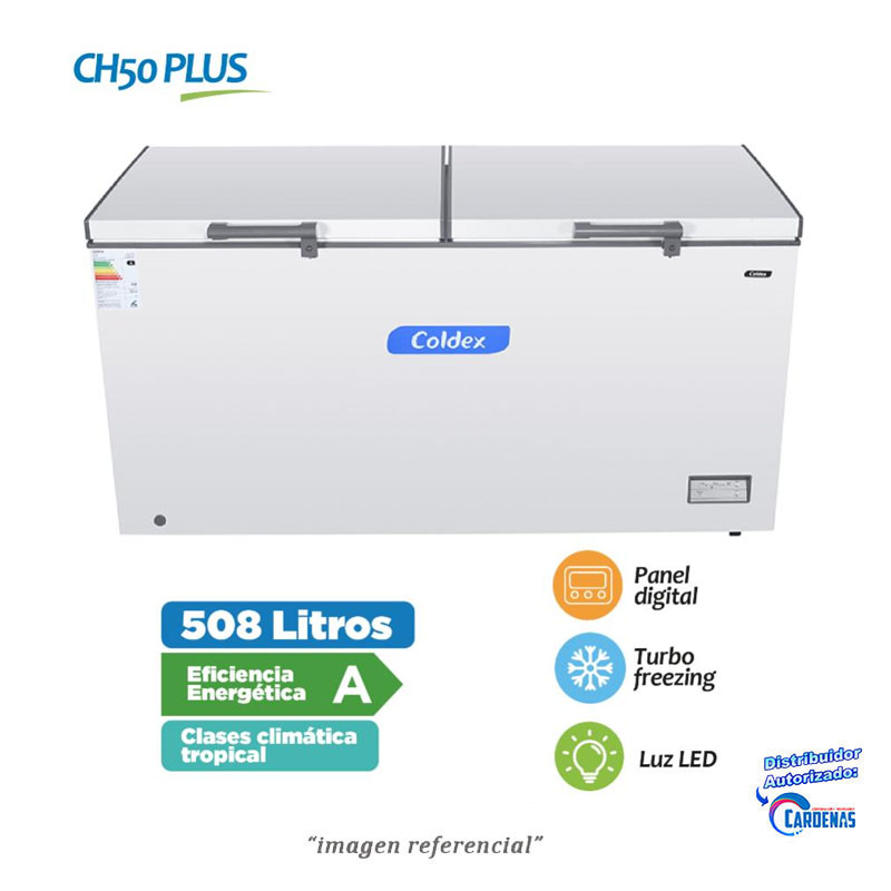 CONGELADORA DE 508 LITROS COLDEX MOD: CH50 PLUS