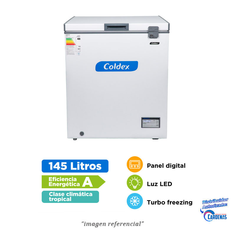 CONGELADORA DE 145 LITROS COLDEX MOD: CH05 PLUS