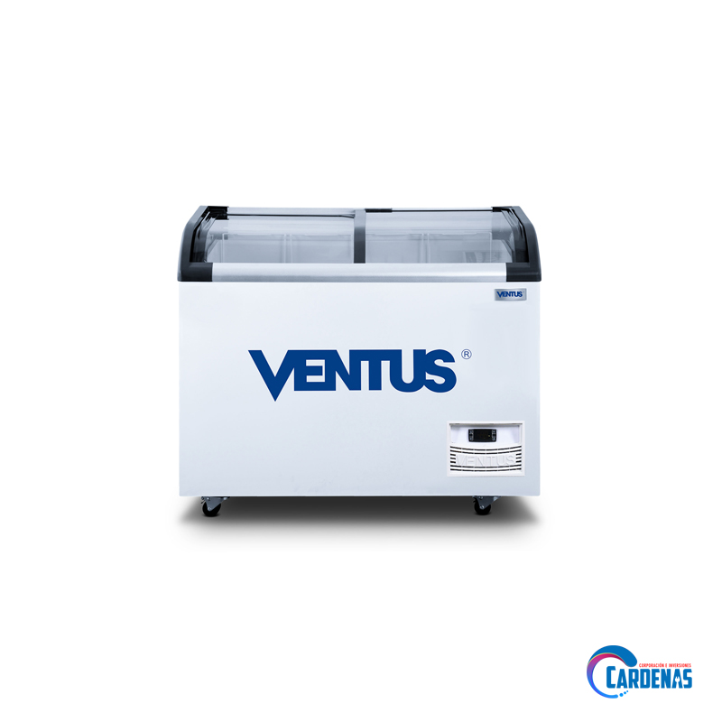 CONGELADORA VENTUS CON TAPA DE VIDRIO 220 LTS MOD CTV-220Q PRO