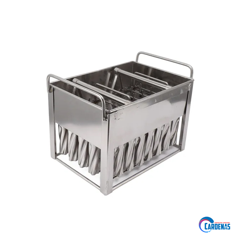 MOLDE DE PALETAS CILINDRICO PARA 40 Pz EN ACERO