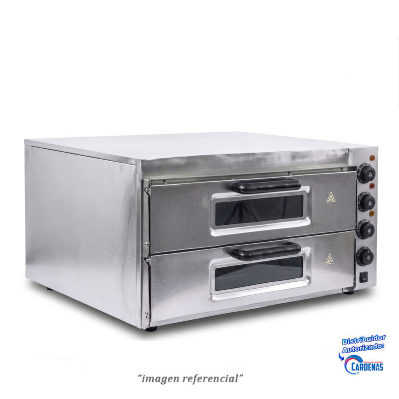HORNO PIZZERO ELECTRICO DE 2 PISOS GASTRO MOD GFY-4EP-20