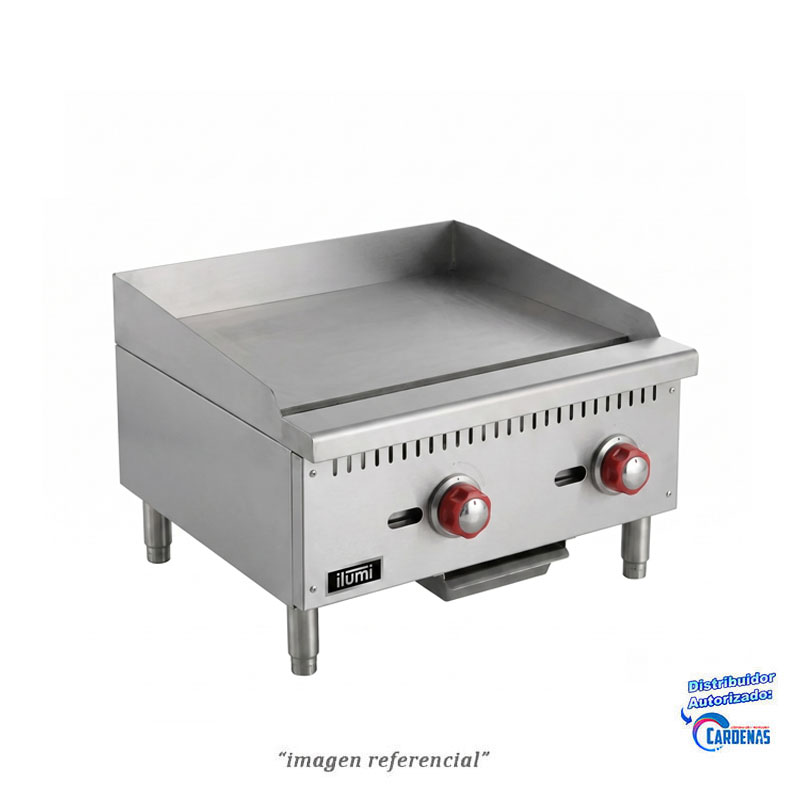 PLANCHA FREIDORA A GAS 2 QUEMADORES ILUMI MOD: PSM-24