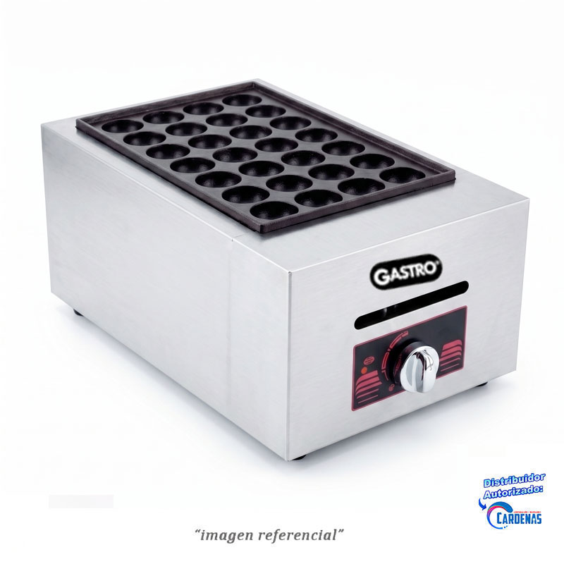 MAQUINA TAKOYAKI DE 28 HOYOS A GAS GASTRO MOD  GFY-28.R