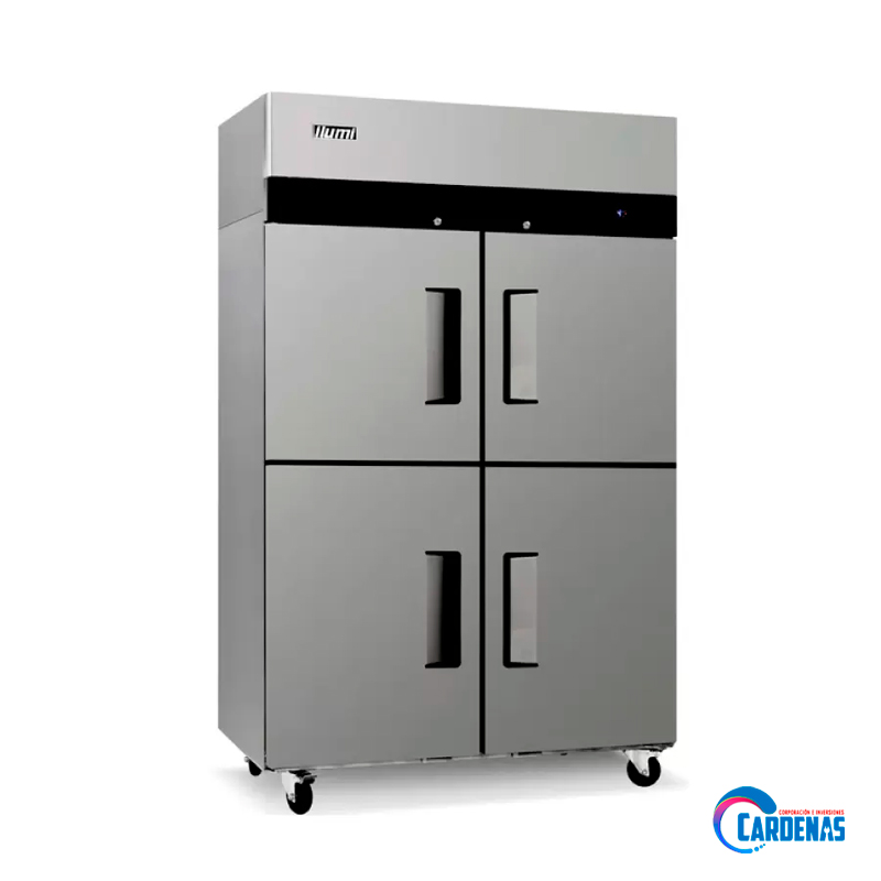 CONGELADOR INDUSTRIAL ILUMI DE 4 PUERTAS DE 1000 LTS MOD AF-11004FC