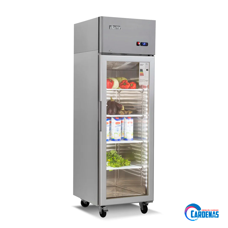 ARMARIO FRIGORIFICO REFRIGERADO ILUMI PUERTA DE VIDRIO DE 500 LITROS MOD GD-7000RE