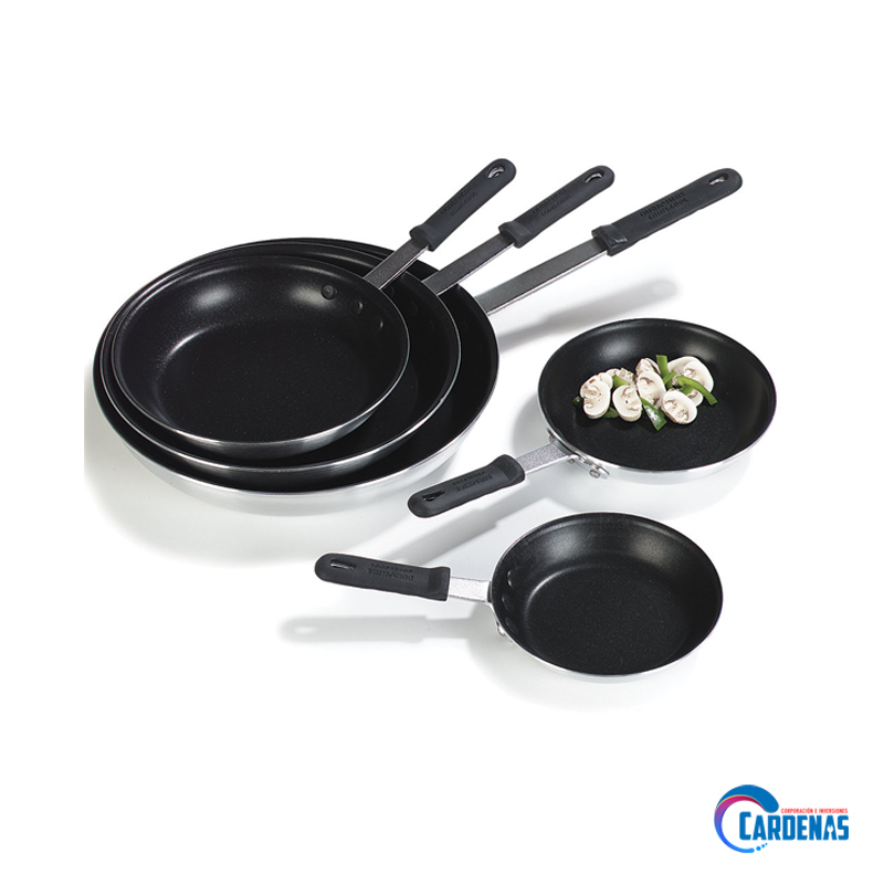 SARTEN DE ALUMINIO ANTIAHERENTE DE ECLIPSE 7″ (175 MM) USO COMERCIAL CON MANGO DE SILICONA COOKING MOD: ASFT-07H
