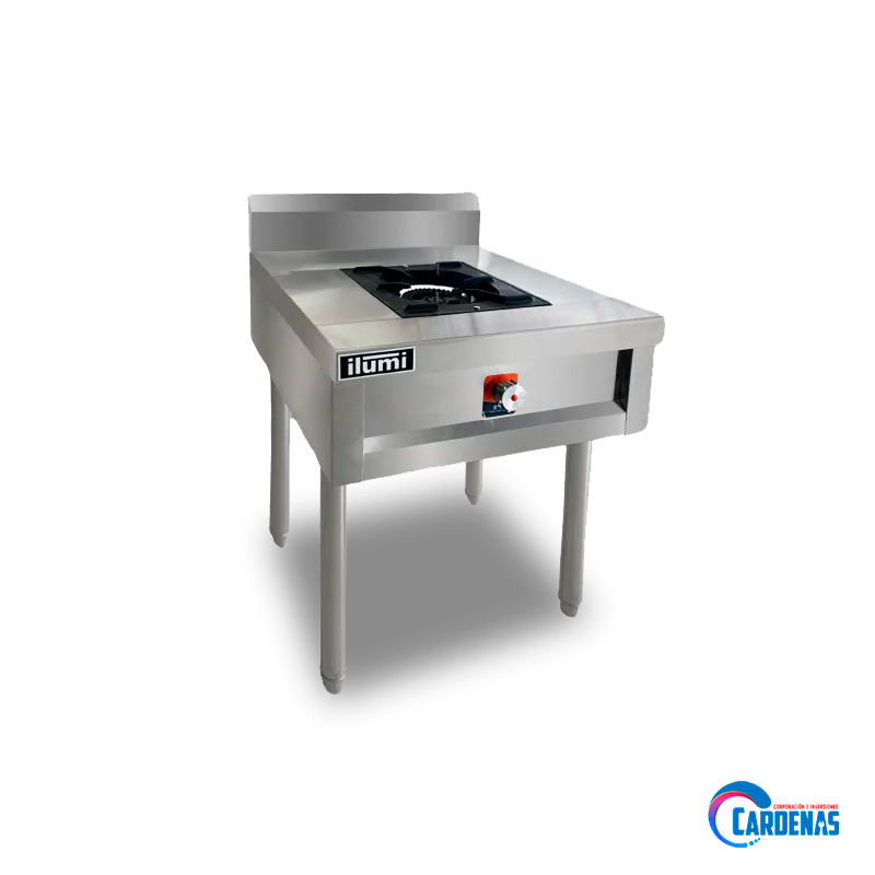COCINA INDUSTRIAL ILUMI DE 1 HORNILLA 30X30 MOD IND-100