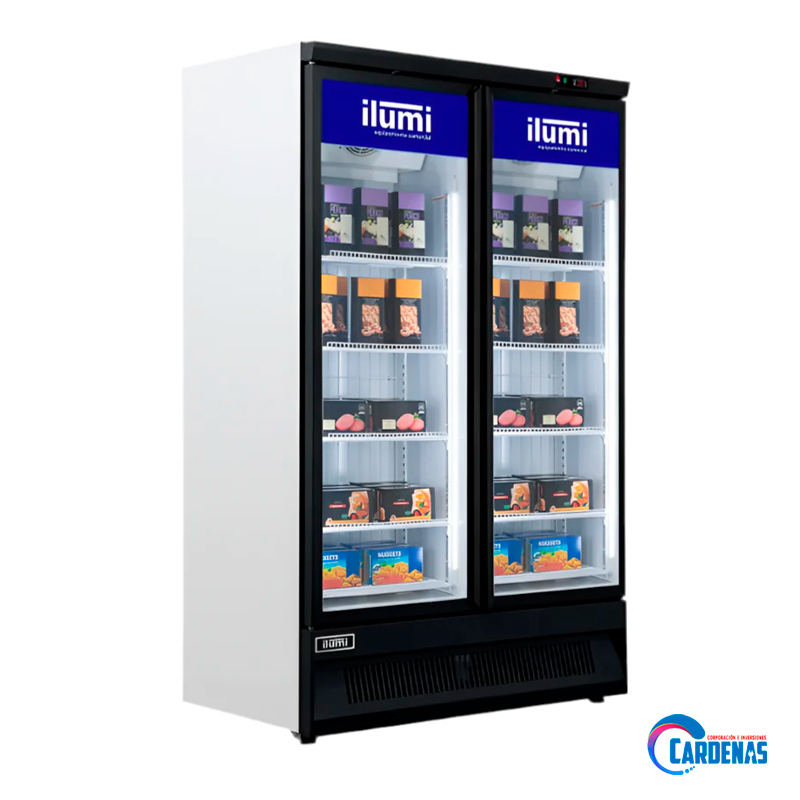 CONGELADOR VERTICAL ILUMI CON PUERTA DE VIDRIO DE 1100 LITROS MOD TF-11002GDWC