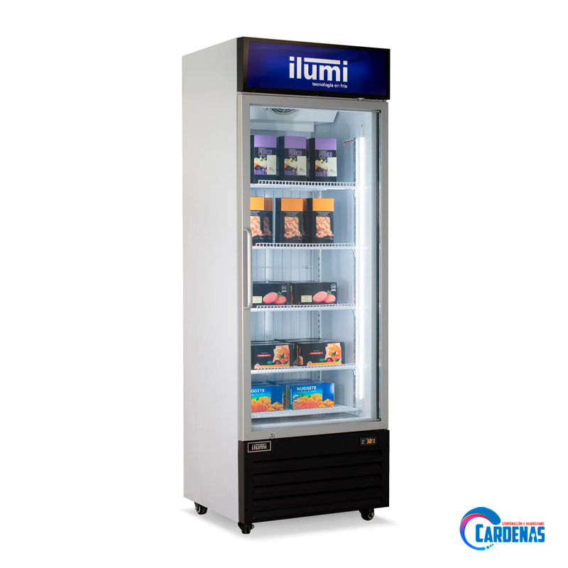 CONGELADOR VERTICAL ILUMI CON PUERTA DE VIDRIO DE 450 LITROS MOD TF-4500GD