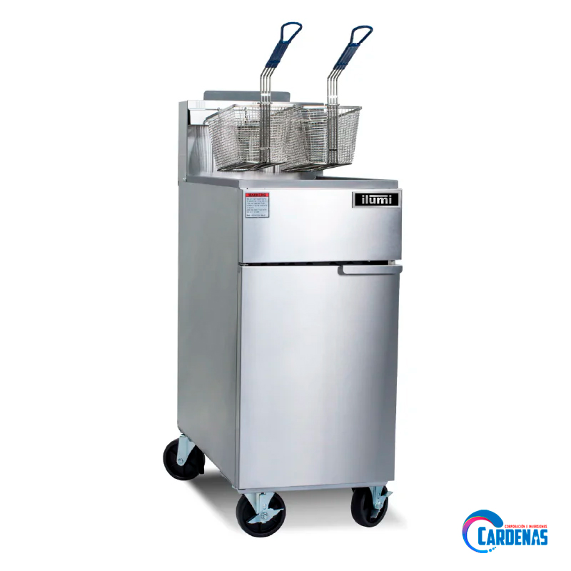 FREIDORA A GAS ILUMI INDUSTRIAL DE 3 QUEMADORES MOD GF-900