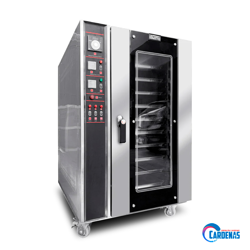 HORNO CONVECTOR A GAS ILUMI DE 10 BANDEJAS MOD HC-10000