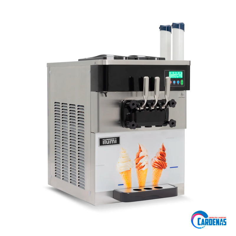 MAQUINA DE HELADO SOFT ILUMI SOBRE MESA DE 30 LTS MOD MHS-30S
