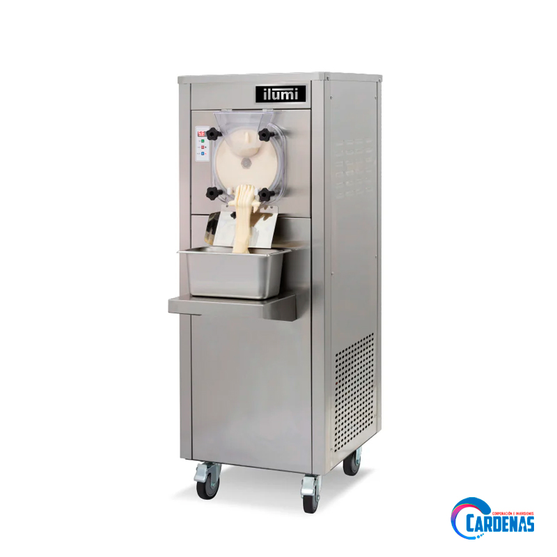 MAQUINA DE HELADOS ARTESANAL ILUMI DE 20 LTS DE PIE MOD MHA-20