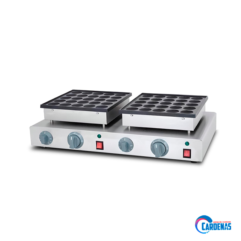 MAQUINA DE MINI PANQUEQUES DE 50 HOYOS ELECTRICO GASTRO MOD GFY-2241
