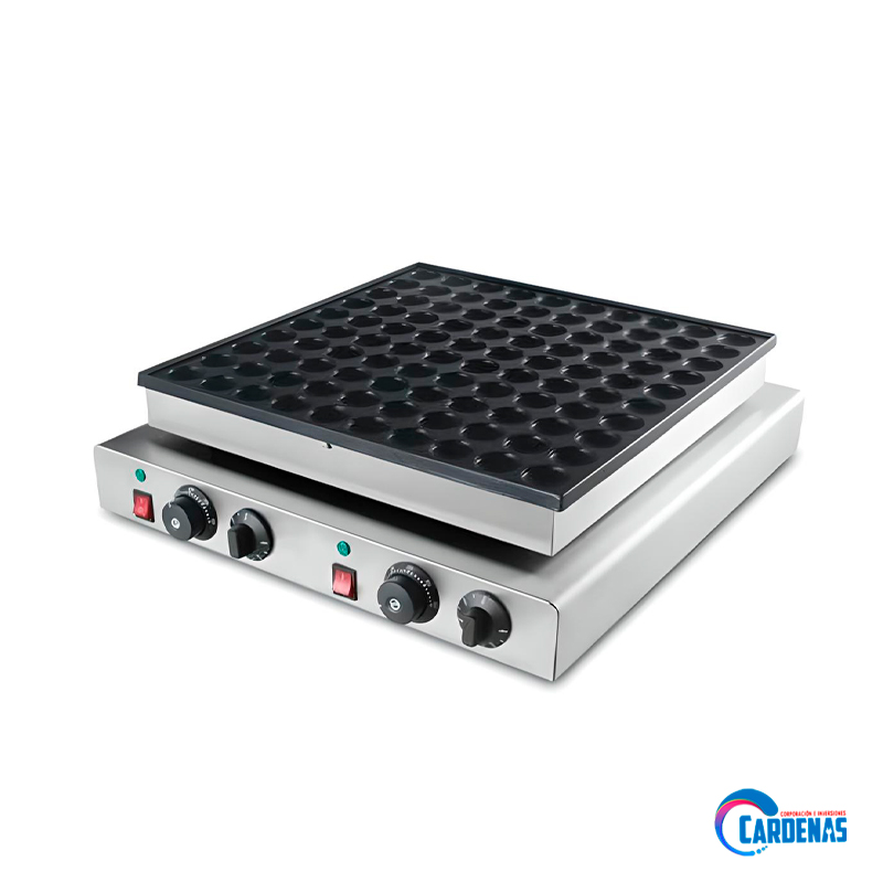 MAQUINA DE MINI PANQUEQUES ELECTRICO DE 100 HOYOS GASTRO MOD GFY-2243