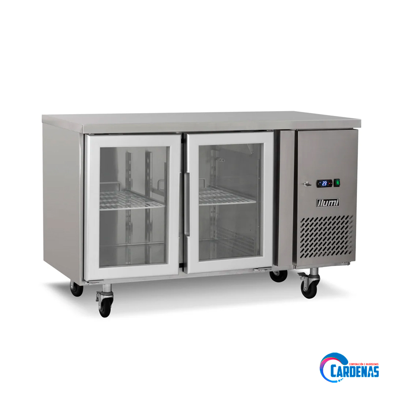 MESA CONSERVADORA ILUMI PUERTA DE VIDRIO DE 280L MOD MG-2GD