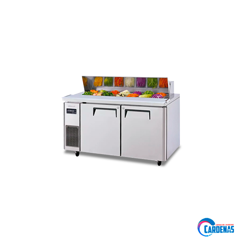 MESA ENSALADERA DE 2 PUERTAS DE 380 LTS KING COMPANY MOD CUR12-2SD