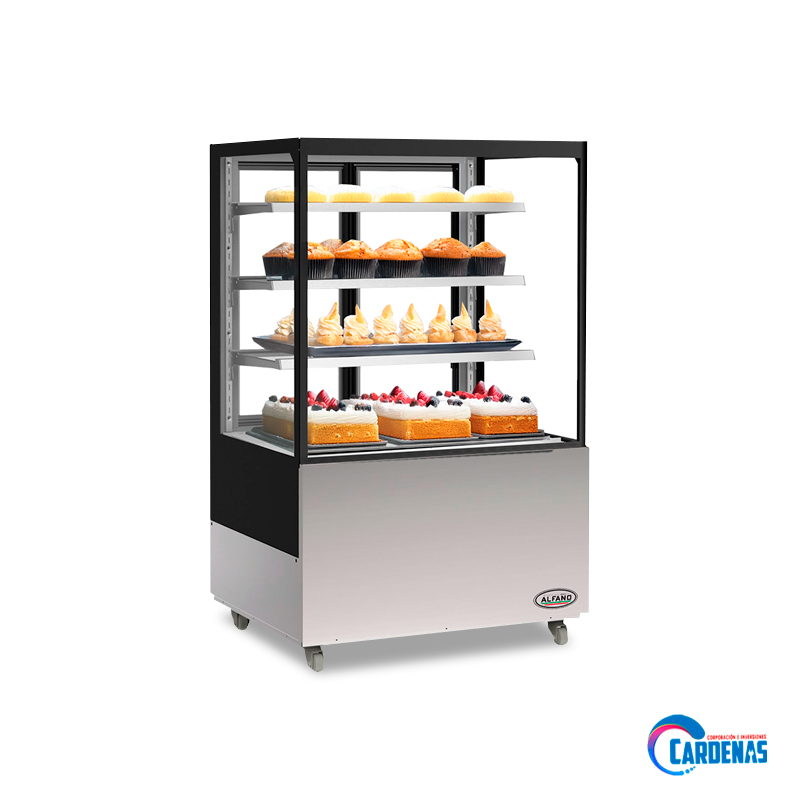 VITRINA REFRIGERADA ALFANO CUADRADA DE 430 LTS MOD CTD-430