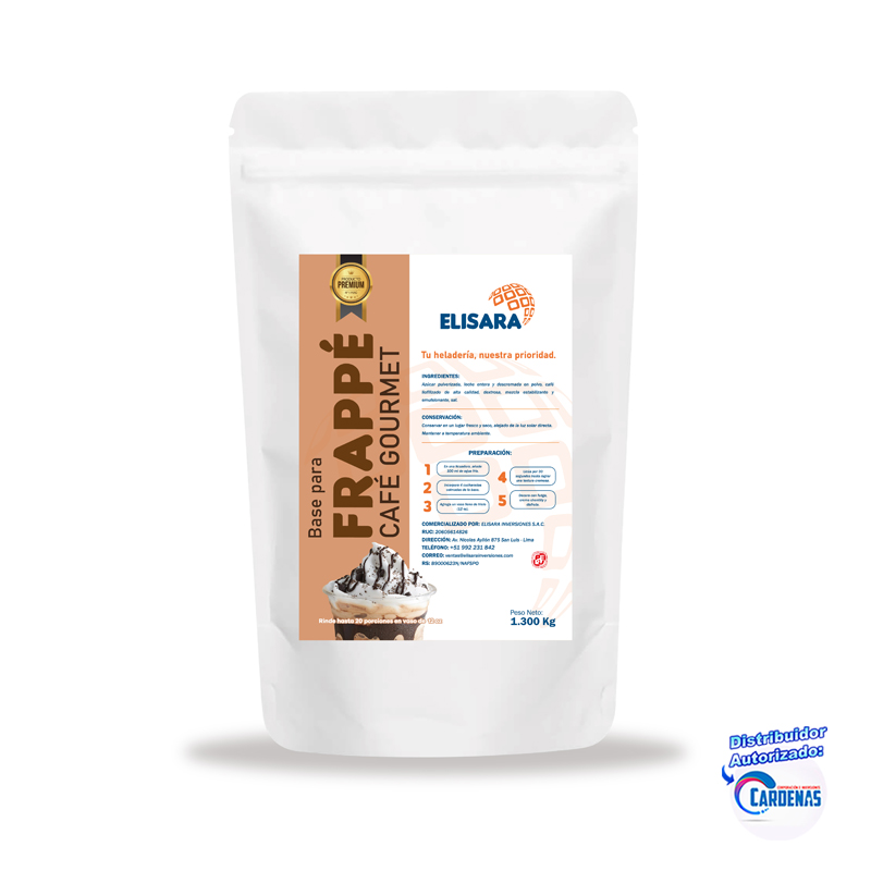 BASE PARA FRAPPES SABOR CAFÉ GOURMET MARCA: ELISARA