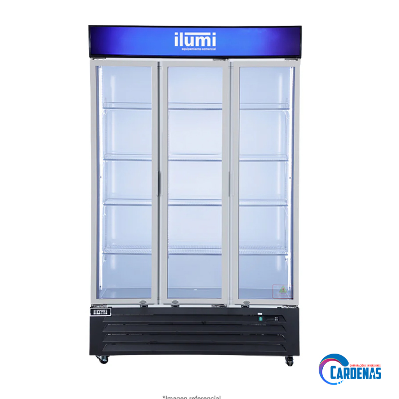 VISICOOLER ILUMI DE 3 PUERTAS 950 LITROS MOD BC-12003FC