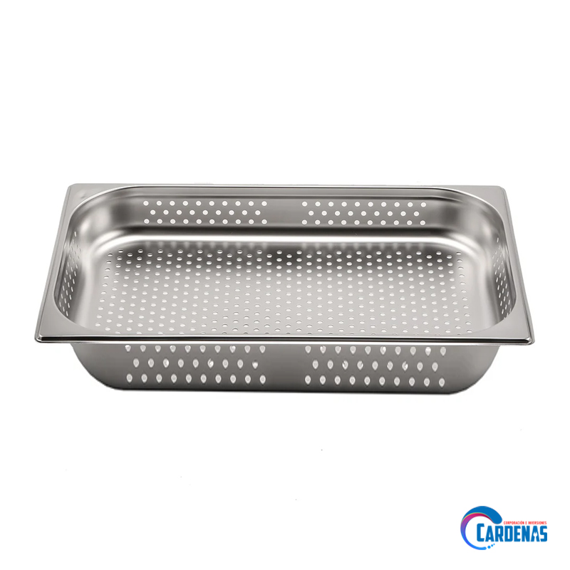 BANDEJA GASTRONOMICA PERFORADA DE ACERO INOXIDABLE GN 1/1-150 (530 x 325 x 150 mm) COOKING