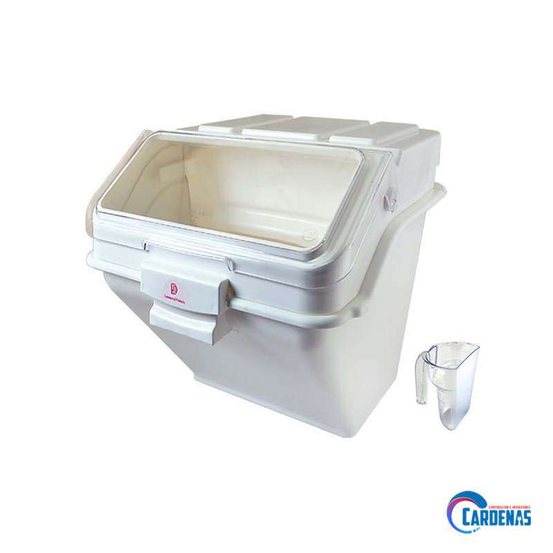 CONTENEDOR DE INGREDIENTES 47 LITROS CON RUEDAS JINDE MOD: JD-IB47