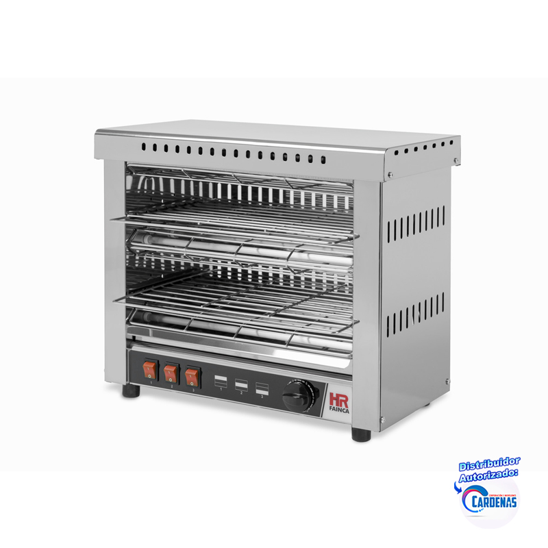 TOSTADOR ELECTRICO DE 2 NIVELES CON TEMPORIZADOR HR FAINCA MOD: T06CONB