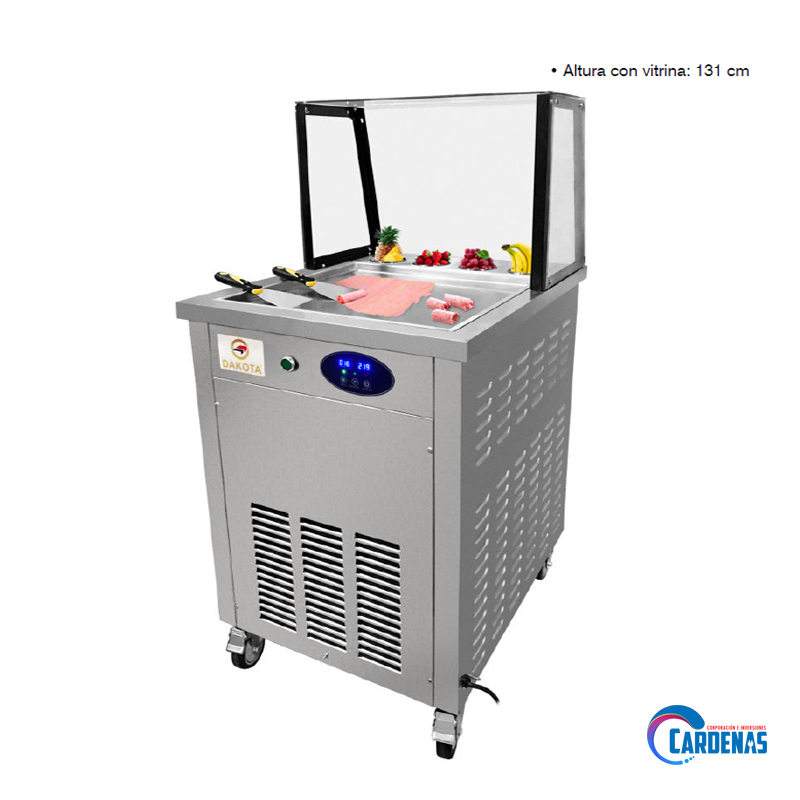 MAQUINA PARA HELADO FRITO 1 PLANCHA 50X50CM DAKOTA MOD: DKF-1G