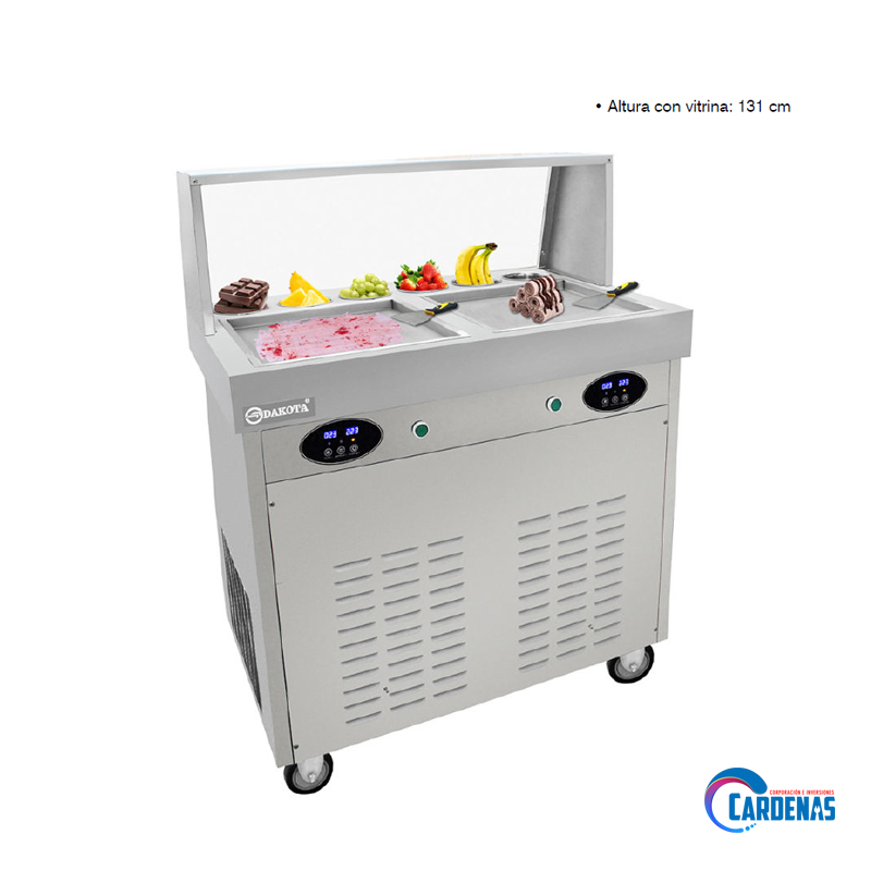 MAQUINA PARA HELADO FRITO 2 PLANCHA 36X36CM DAKOTA MOD: DKF-2C