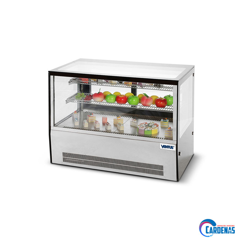 VITRINA REFRIGERADA SOBRE MESA CUADRADA 70 LTS VENTUS MOD: VP-100C