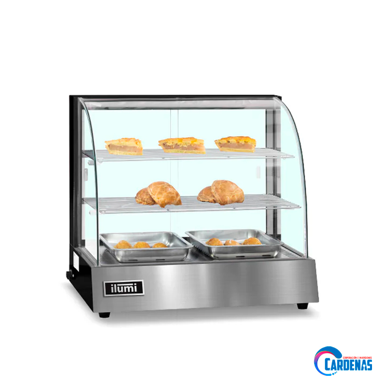 VITRINA CALIENTE ILUMI DE 2 BANDEJAS MOD VCM-66