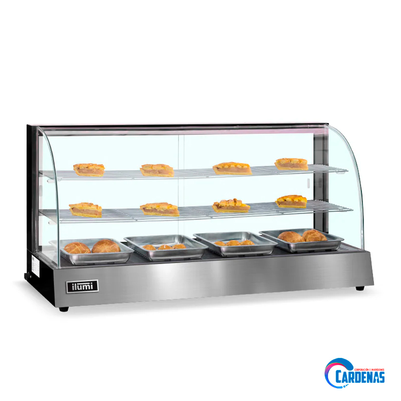 VITRINA CALIENTE ILUMI DE 4 BANDEJAS MOD VCM-120