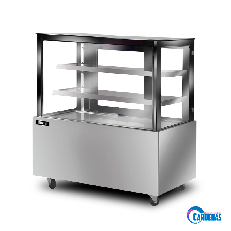 VITRINA REFRIGERADA ILUMI PLANA DE 2 NIVELES MOD VRF-1500AI
