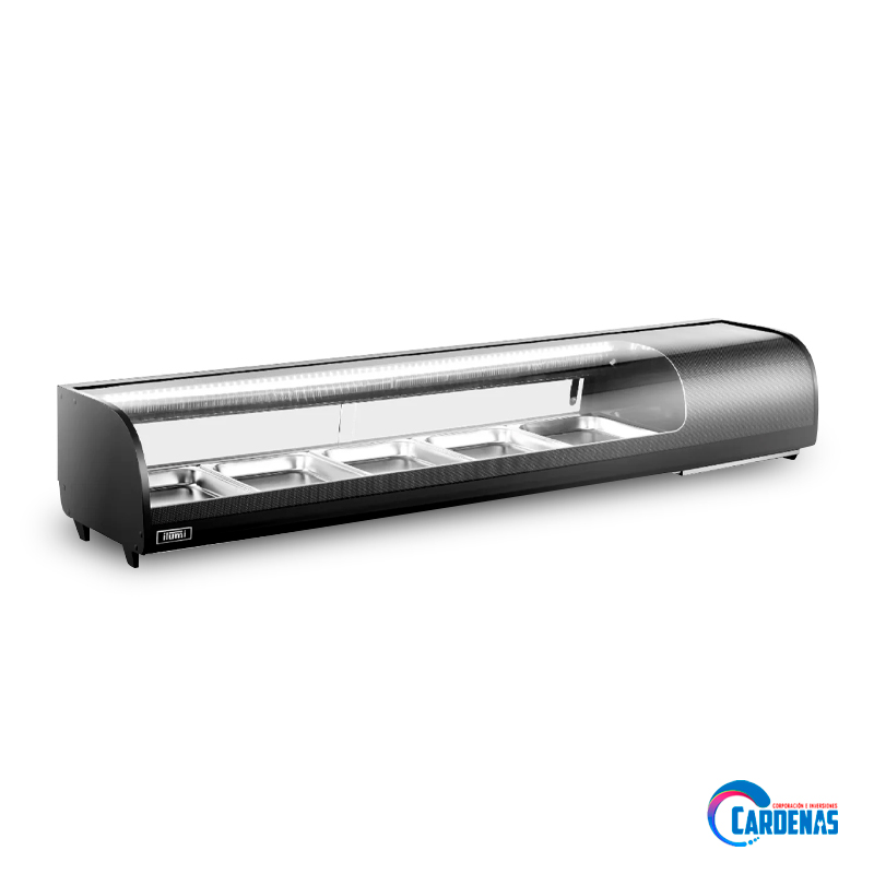 VITRINA REFRIGERADA PARA SUSHI ILUMI DE 62L MOD VRS-620