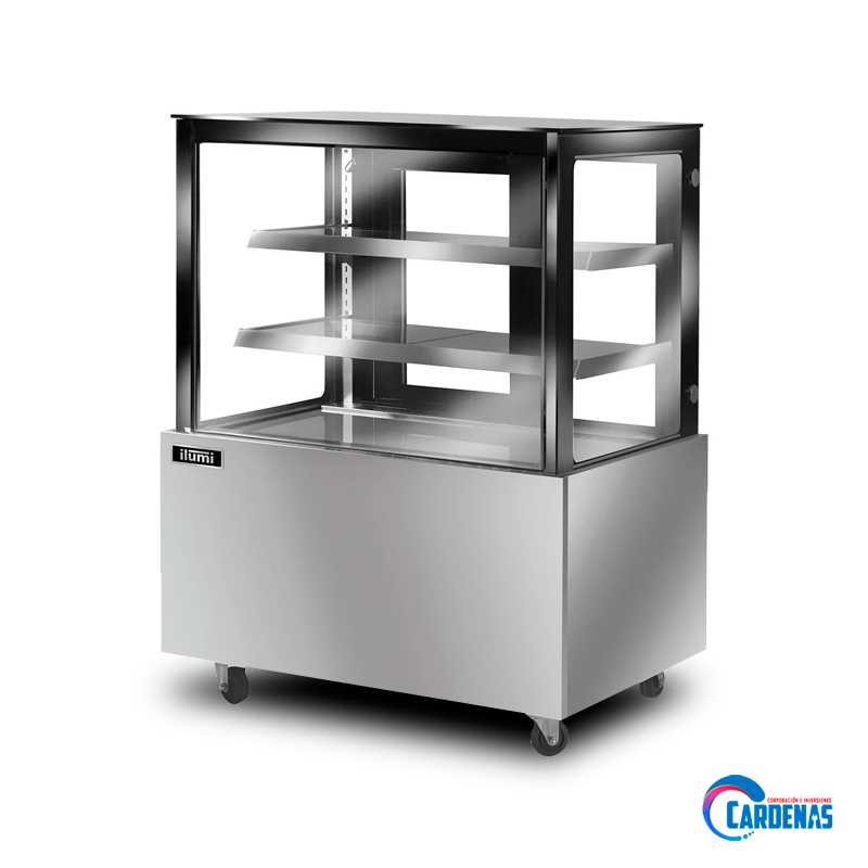 VITRINA REFRIGERADA PLANA ILUMI DE 2 NIVELES MOD VRF-1250AI