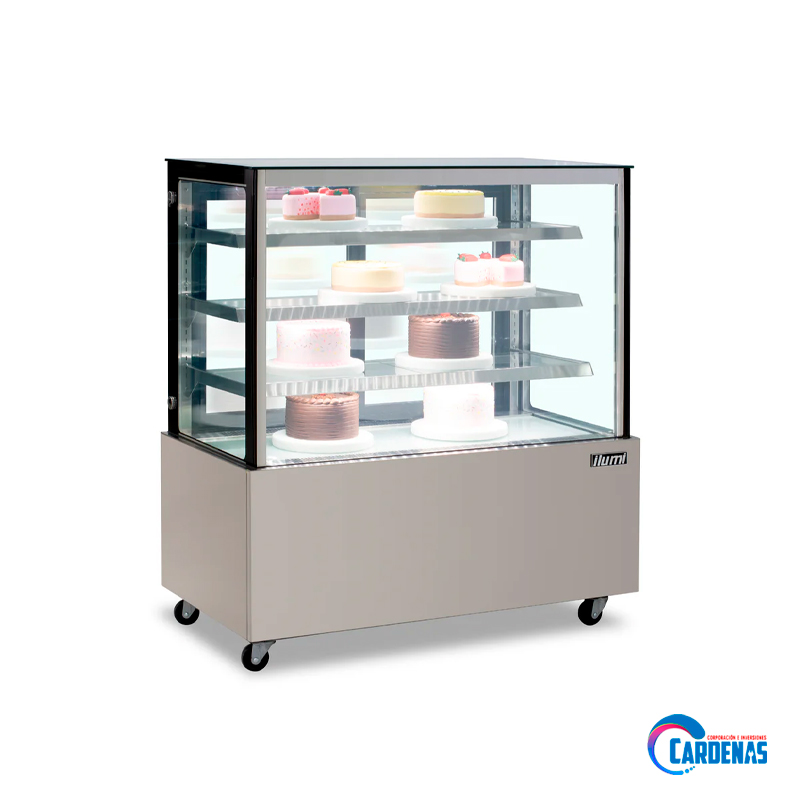 VITRINA REFRIGERADA PLANA ILUMI DE 3 NIVELES MOD VRFH-1250AI
