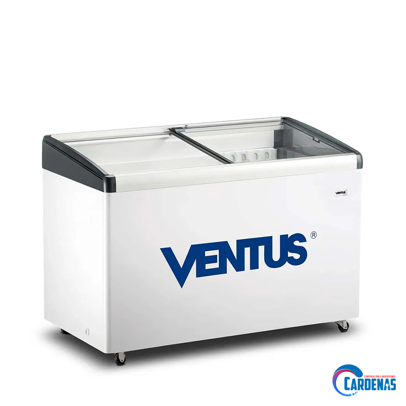 CONGELADORA VENTUS CON TAPA DE VIDRIO 400LTS MOD CTV-400I