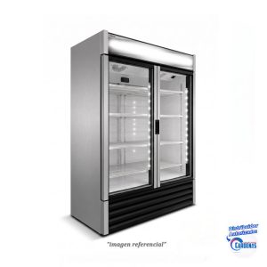 REFRIGERADORA INDUSTRIAL 2P DE VIDRIO DE 1388 LTS FOGEL MOD CR-49-V1