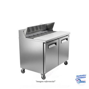 MESA REFRIGERADORA DE ACERO INOX DE 340 LTS 2P  FOGEL MOD FLP-45-12