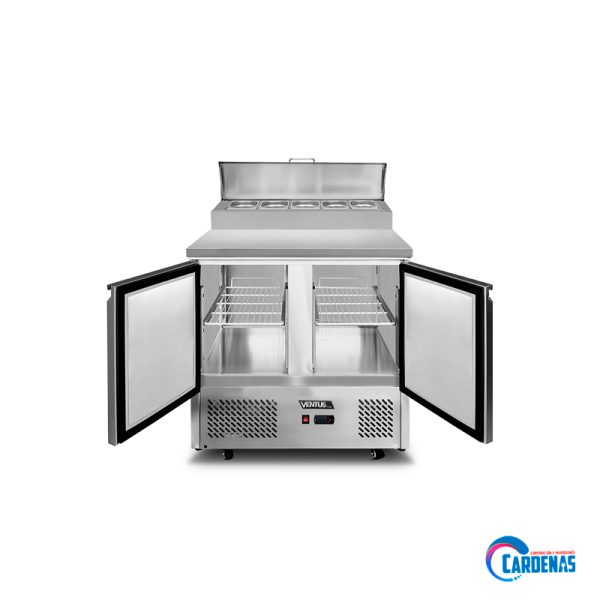 MESA ENSALADERA REFRIGERADA VENTUS 300 LTS MOD VMRSL-370 - Imagen 2