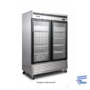 FREEZER ACERADO INOX 2P VIDRIO DE 1400 LTS VENTUS MOD VF2PS-1400V