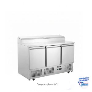 MESA ENSALADERA REFRIGERADA DE 380 LTS VENTUS MOD VMRSL-375