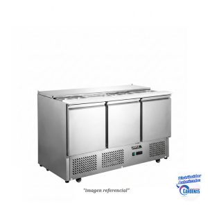 MESA ENSALADERA REFRIGERADA 380 LTS VENTUS MOD VMRSL-385