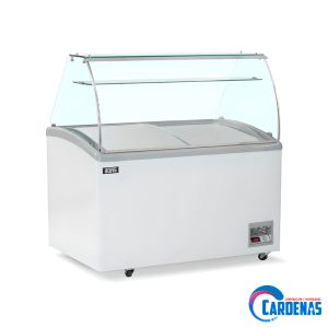 EXHIBIDORA DE HELADOS ILUMI DE 9 POZAS 420 LITROS MOD TF-4200TG