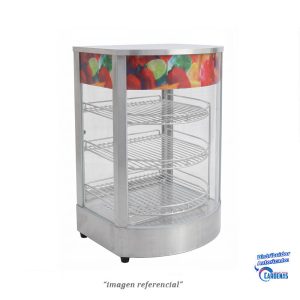 VITRINA CALIENTE SEMICIRCULAR DE ACERO GASTRO MOD GFY-1P