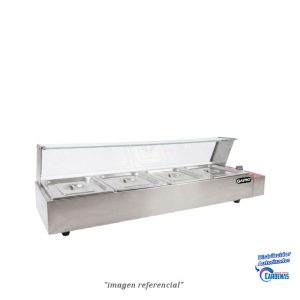TAVOLA DE BAÑO MARIA ELECTRICA DE 4 BANDEJAS GASTRO MOD GFY-4A