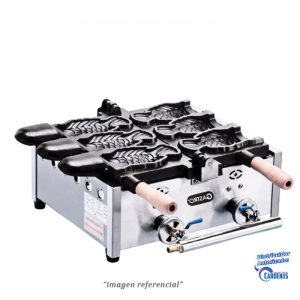 MAQUINA DE TAIYAKI DE 3 MOLDES A GAS GASTRO MOD GFY-1103B.R